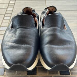 Aquatalia Black Leather Women's Sneakers, size 8.5